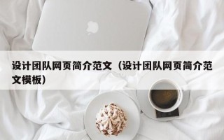 阳春设计团队网页简介范文（设计团队网页简介范文模板）