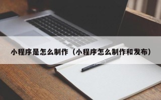 阳春小程序是怎么制作（小程序怎么制作和发布）